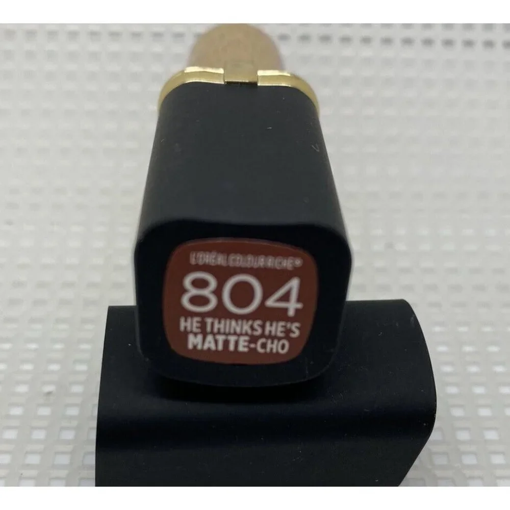 Lot Of 2 'Oreal Paris Colour Riche Lipstick 804 "He Thinks He's Matte-Ch… BUNDLE - Picture 4 of 5